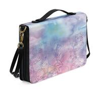 Ceudet Bolsas y bolsas para la Biblia para mujeres y hombres, funda de cuero para la Biblia para mujeres y hombres con bolsillos, Hoja de loto teñido anudado, X-Large