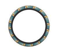 Ceudet Castle Under The Golden Moon - Funda elástica para volante de microfibra suave al tacto, protector de volante para mujeres y hombres (15 pulgadas)