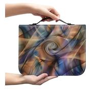 Ceudet Funda bíblica con estampado de búho azul para mujeres y hombres, funda de la Biblia con asa, impermeable, con asa y bolsa de Biblia con cremallera, bolsa de iglesia, Línea de arte, X-Large