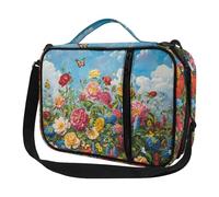 Ceudet Funda de Biblia occidental para niños, fundas de la Biblia para niñas, bolsas de iglesia para mujeres, Estampado de luz azul, Talla única