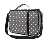 Ceudet Funda de Biblia para hombres y mujeres, portador de la Biblia con correa para el hombro, Punto gris, Talla única