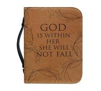 Ceudet Funda de cuero para la Biblia para mujeres y niñas, girasol y salmo, bolsa de transporte para libros de la Biblia, bolsa de iglesia con bolsillos con asa, Palabras inspiradoras, X-Large