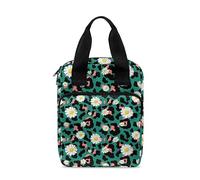 Ceudet Funda de la Biblia con estampado floral de mariposa verde para la Biblia, bolsa de la Biblia para mujeres y hombres, bolsa de la Biblia de estudio para niños, Margarita de leopardo, Talla única