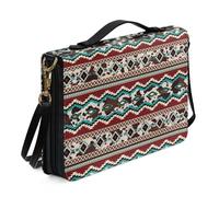 Ceudet Funda de mariposa para la Biblia con asa para mujeres y niñas, bolsa de cuero con flores, funda de transporte de la Biblia con correa para el hombro, bolsa de iglesia portátil, es buena todo el