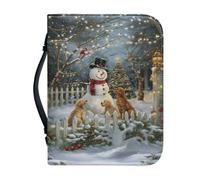 Ceudet Funda de piel sintética para la Biblia para hombres y mujeres, funda para la Biblia Aand Cross, funda para libro de la Biblia, L, Regalo de Navidad, M