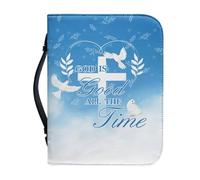 Ceudet Funda de piel sintética para la Biblia para hombres y mujeres, funda para la Biblia Aand Cross, funda para libro de la Biblia, L, Salmos y la Cruz, L