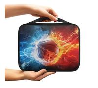 Ceudet Funda de transporte de la Biblia con diseño de cruz de girasol para mujer, multiusos, protector de Biblia para mujer, tamaño grande, Baloncesto de fuego, Talla única