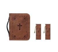 Ceudet Funda de transporte de la Biblia con sombrero verde de San Patricio para mujeres con marcapáginas de piel sintética para niñas, bolsa de almacenamiento de la Biblia con ranuras para bolígrafos,
