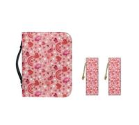 Ceudet Funda de transporte de la Biblia con sombrero verde de San Patricio para mujeres con marcapáginas de piel sintética para niñas, bolsa de almacenamiento de la Biblia con ranuras para bolígrafos,