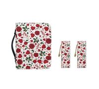 Ceudet Funda de transporte de piel sintética con marcapáginas, funda de Biblia para mujeres y niñas, bolsa portátil de moda, Ala de cruz de Pascua, M-9.2"x6.3"x1.6"