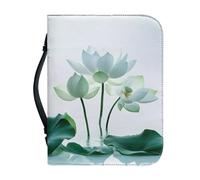Ceudet Funda para Biblia con asa, funda de transporte para libros de iglesia, con bolsillo con cremallera, suministros de accesorios de estudio de la Biblia, protector de libros para los amantes de