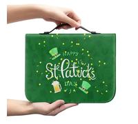 Ceudet Funda para la Biblia marrón para mujeres y hombres, bolsa de transporte clásica con cremallera, protector de la Biblia para Iglesia, libro grande, confía en el Awith All Your Heart, Día de San