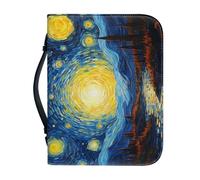 Ceudet Funda para la Biblia para mujer, gran capacidad, bolsa diaria para la iglesia, protector de las Escrituras, regalos de vacaciones, Van Gogh Starry Night, M