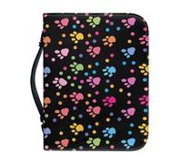 Ceudet Funda para la Biblia para mujer, gran capacidad, bolsa diaria para la iglesia, protector de las Escrituras, regalos de vacaciones, Pata colorida, extra-large