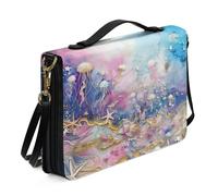 Ceudet Funda para la Biblia para mujeres y hombres, accesorios bíblicos de cuero, para mujeres y hombres, bolsa de la Biblia, fundas para libros para tapa dura, medusa, X-Large