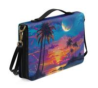 Ceudet Funda para la Biblia para mujeres y hombres, accesorios bíblicos de cuero, para mujeres y hombres, bolsa de la Biblia, fundas para libros para tapa dura, Hermosa vista al lago, XX-Large