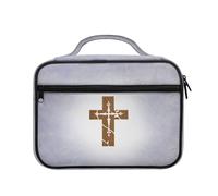 Ceudet Funda para libro de la Biblia occidental, organizador de la Biblia, Cruz, Talla única