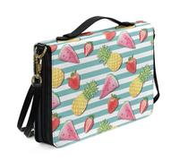 Ceudet Fundas bíblicas personalizadas para mujeres, hombres, accesorios bíblicos, mujeres, hombres, niños, fundas bíblicas para niñas y niños, Frutas de verano, XX-Large