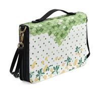 Ceudet Fundas bíblicas personalizadas para mujeres, hombres, niños, fundas bíblicas para niñas y niños, fundas para la Biblia para mujeres y hombres con bolsillos, Escamas de pescado verde, X-Large