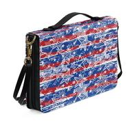 Ceudet Fundas bíblicas personalizadas para mujeres y hombres, bolsas de la Biblia para mujeres y hombres, kit de accesorios bíblicos occidentales, Bandera de estrellas de cinco puntas, XXL