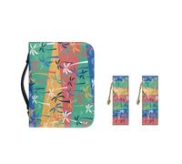 Ceudet Fundas coloridas para la Biblia de San Valentín con corazón de amor para mujer, bolsa impermeable de piel sintética, funda de transporte de la Biblia, bolsa de iglesia, protector de la Biblia