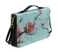 Ceudet Fundas de cuero para la Biblia, accesorios bíblicos, fundas de cuero para mujeres y hombres, bolsas de la Biblia para mujeres y hombres, Peach Tree in Ink01, XX-Large