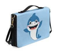 Ceudet Fundas de cuero para la Biblia occidental, fundas personalizadas para la Biblia para mujeres y hombres, funda extra grande para mujeres y hombres, Cartoon Shark01, XX-Large