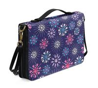 Ceudet Fundas de libro para Biblias, funda de piel para Biblia, funda de transporte de la Biblia occidental para mujeres y hombres, Patrones coloridos01, M