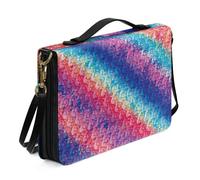 Ceudet Fundas de libro para Biblias, funda de piel para Biblia, funda de transporte de la Biblia occidental para mujeres y hombres, Escala de colores, XX-Large