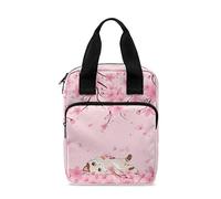 Ceudet Fundas para la Biblia con estampado floral y margaritas de cereza, para mujeres y hombres, funda de Biblia con múltiples bolsillos, bolsa de transporte para libros de la Biblia con ranuras para