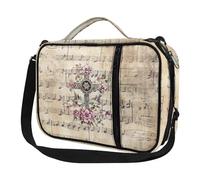 Ceudet Fundas para la Biblia para mujeres y hombres con bolsillos, bonita funda de la Biblia Diversebee con correa, Estampado de cruz de flores, Talla única