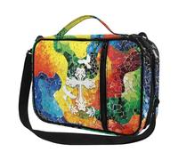 Ceudet Fundas para la Biblia para mujeres y hombres con bolsillos, bonita funda de la Biblia Diversebee con correa, Estampado de cruces de texturas coloridas, Talla única