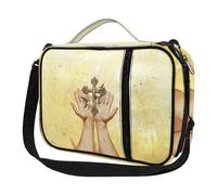 Ceudet Fundas para la Biblia para mujeres y hombres con bolsillos, bonita funda de la Biblia Diversebee con correa, Praying Hands Print01, Talla única