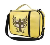 Ceudet Fundas para la Biblia para mujeres y hombres con bolsillos, bonita funda de la Biblia Diversebee con correa, Estampado de alas cruzadas, Talla única