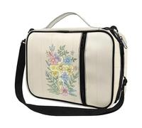 Ceudet Fundas para la Biblia para mujeres y hombres con bolsillos, bonita funda de la Biblia Diversebee con correa, Estampado de cruces de flores coloridas, Talla única