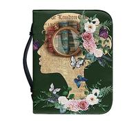 Ceudet Fundas para la Biblia para mujeres y hombres, funda de piel sintética para la Biblia, I am a Child of God, I am Arfully and Wonderfully Made, bolsa de la Biblia con asa para suministros de