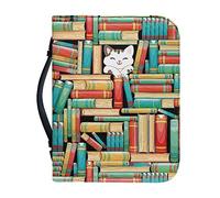 Ceudet Fundas para la Biblia para mujeres y hombres, funda de piel sintética para la Biblia, I am a Child of God, I am Arfully and Wonderfully Made, bolsa de la Biblia con asa para suministros de