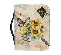 Ceudet Fundas para la Biblia para mujeres y hombres, funda de piel sintética para la Biblia, I am a Child of God, I am Arfully and Wonderfully Made, bolsa de la Biblia con asa para suministros de