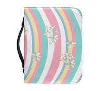 Ceudet Fundas para libros de tapa dura para llevar la Biblia para mujeres y niños, Pulpo colorido, X-Large