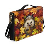 Ceudet Highland - Funda para la Biblia con estampado de vacas de ganado vacuno para mujeres y hombres, funda de transporte con correa para el hombro, de piel sintética, protector de la Biblia, bolsa