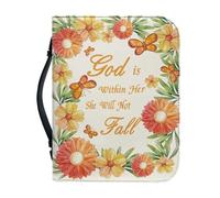 Ceudet Sunflower Fall - Funda de transporte de la Biblia para mujer, multiusos, protector de Biblia, ligero, para mujer, tamaño grande, margarita, L