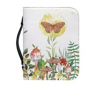 Ceudet Sunflower Fall - Funda de transporte de la Biblia para mujer, multiusos, protector de Biblia, ligero, para mujer, tamaño grande, Mariposa de hongo, M