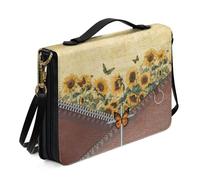 Ceudet Zebra - Funda para Biblia con asa y correa para el hombro, funda de transporte de cuero para Biblia, funda para libro de la Biblia con almacenamiento para bolígrafos, color negro, talla XL,