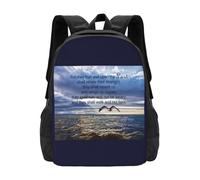 Ceux qui Attendent le Seigneur Cartable Sac à Dos Sacs de Mode Kathy Weaver Aigle Oiseau Eau Plage Ciel Isaïe Bible