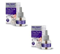CEVA Feliway Optimum - Frasco de recambio para 30 días, paquete doble, 2 x 48 ml, puede ser útil para reducir el estrés en los gatos, adecuado para cualquier fase de lenbena