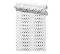 CEVAN Papel de Pared Vinilico Tapiz Despegable Y Adhesivo Arte Geométrico Simple And Casual Sencillo En Blanco Negro Lámina Vinilo Autoadhesiva Para Muebles Cocina 45x200cm