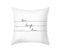 CEVAN Poliéster Funda Almohada Anime Funda De Almohada Todocama Funda De Almohada Verano Funda para Cojín De Sillon En Blanco Y Negro Fundas para Cojines 45x45cm, 1Pcs