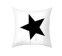 CEVAN Poliéster Funda Cojín Silla Fundas Almohada Decoracion Funda De Cojín De Sillon Fundas para Cojín En Blanco Y Negro Fundas para Cojines 45x45cm, 1Pcs