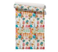 CEVAN Revestimiento PVC Baño Papel Autoadhesivo Pared Floral Chinese Style Auspicious Auspicioso Estilo Chino Papel Pintado Impermeable, Despegar Pegar, Para Armarios 45x500cm
