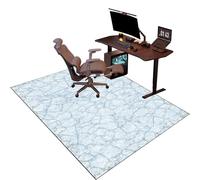 Cevgubn 70 x 100 cm Alfombra Protectora para Silla de Oficina, Alfombra Silla Gaming, Alfombra para protección de Suelos Duros, Protector Suelo Silla Ruedas, Tapete de Protección de Madera/baldosas